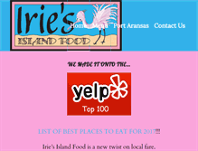 Tablet Screenshot of iriesislandfood.com